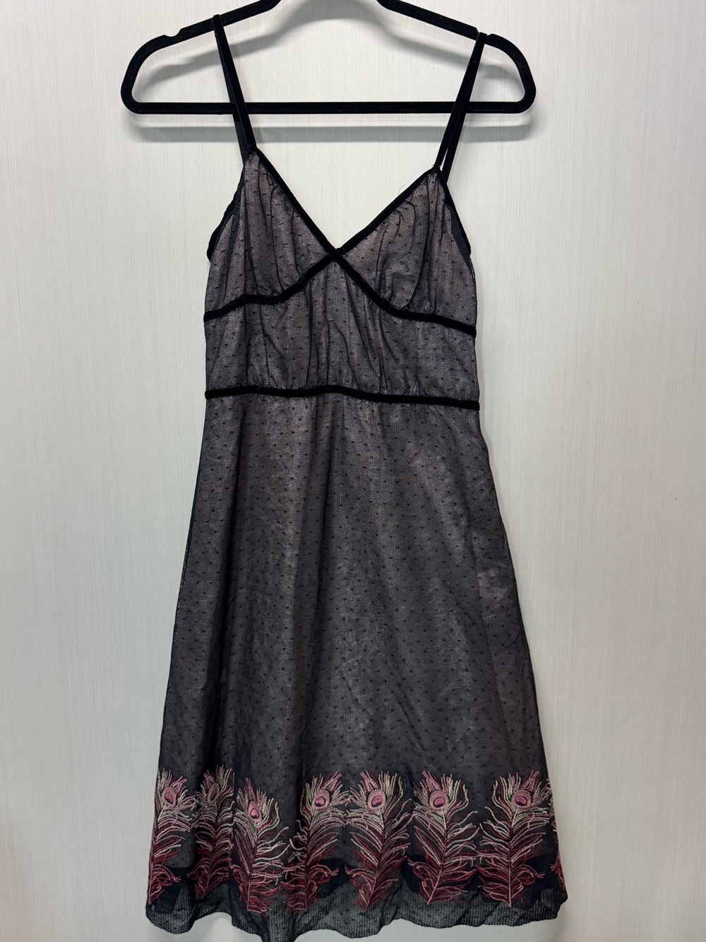 Vintage Tocca Silk Embroidered Dress
